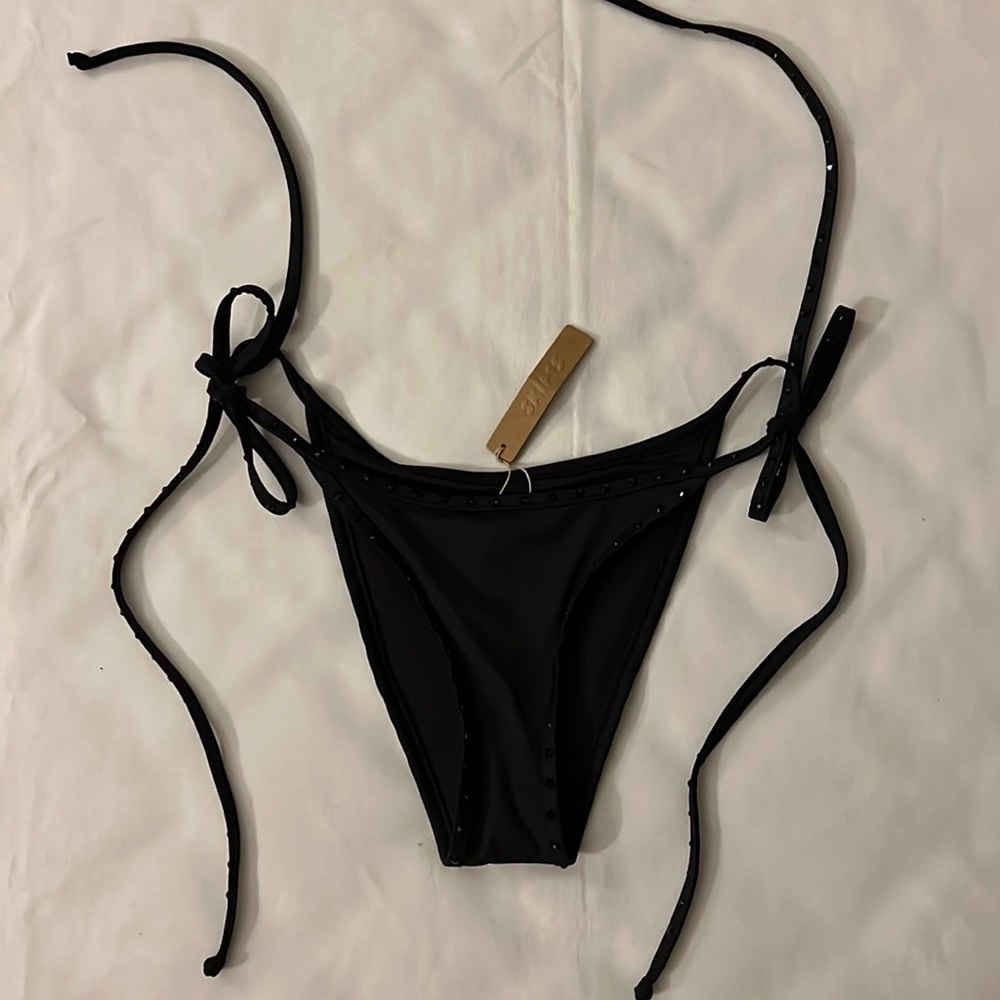 SKIMS RHINESTONE TIE BIKINI BOTTOM